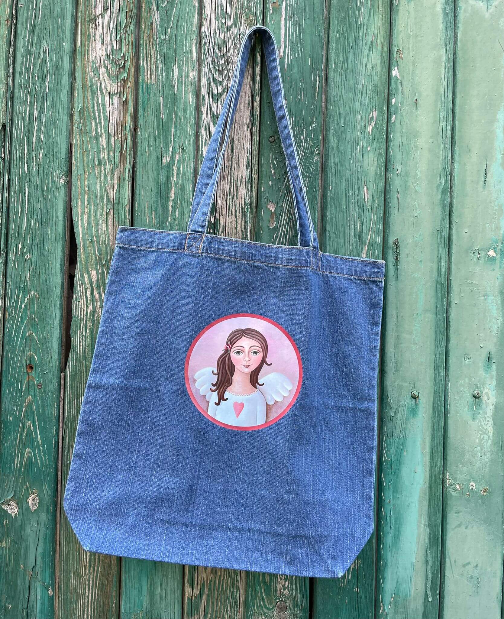 Denimka s růžičkovou